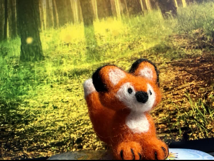 Needlefelted fox